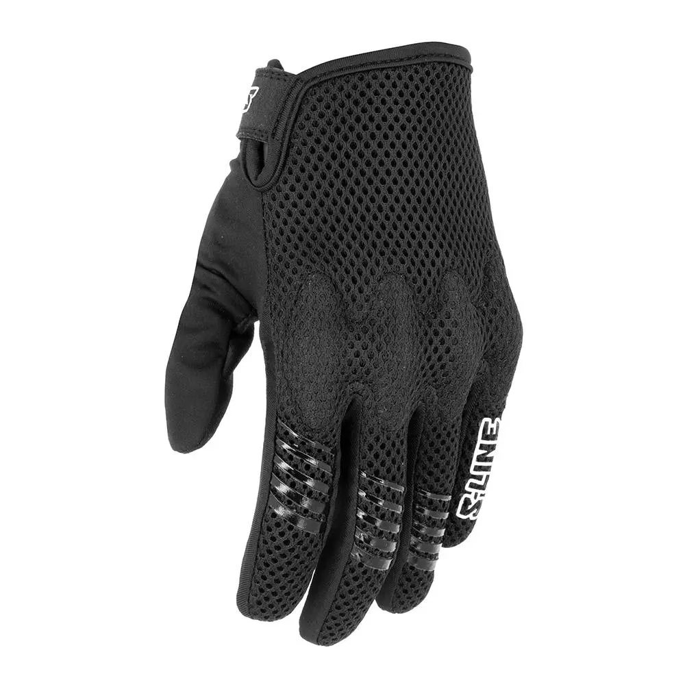 Handschuh Burn AIRFLOW schwarz S-Line für Motorrad und Roller