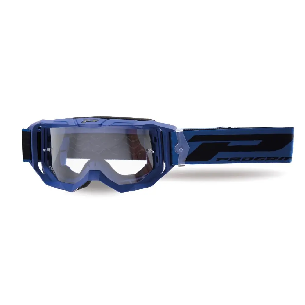Progrip 3300 Vision Go motokrossi mask Matt Sinine selge klaas