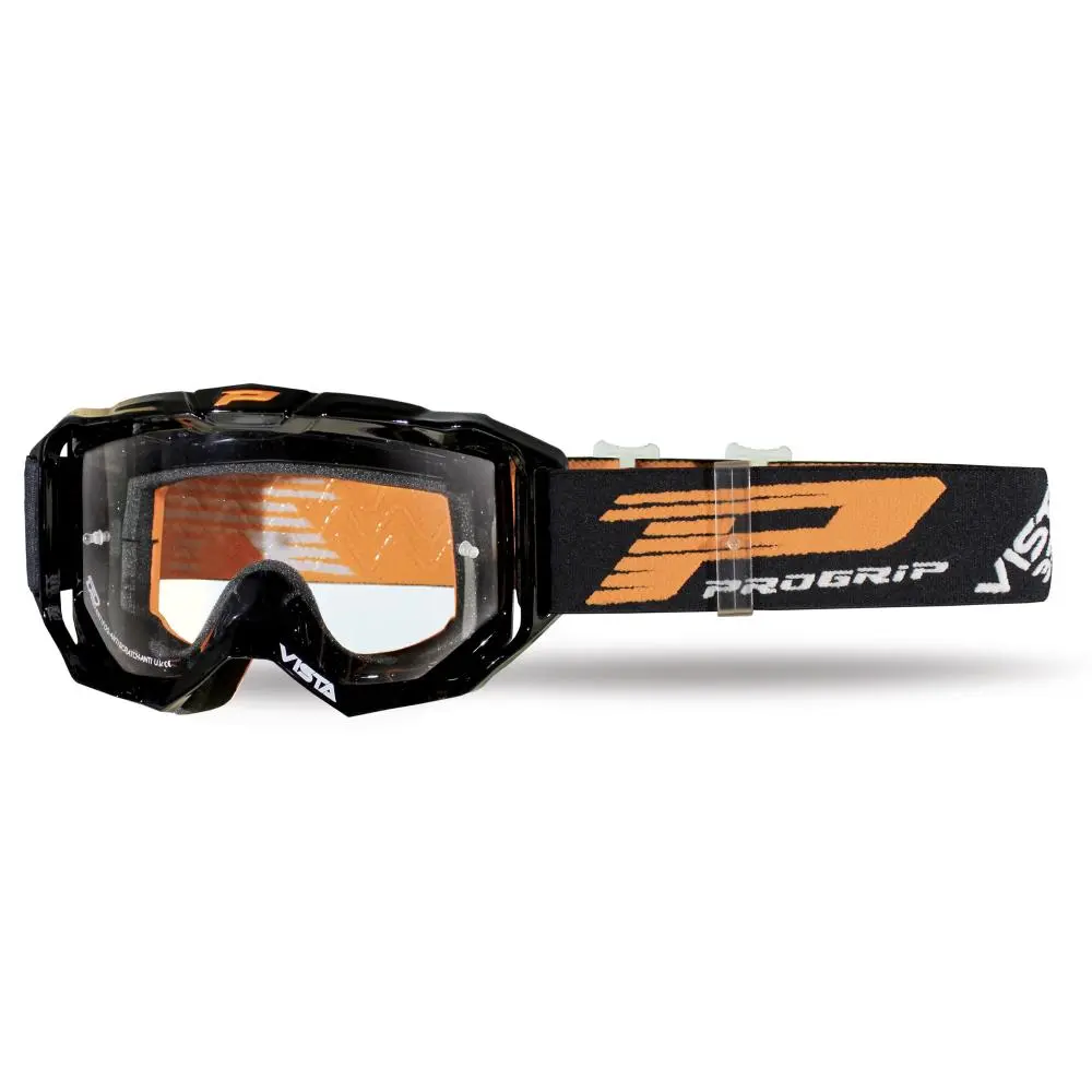 Crossi mask Progrip 3303 - Must, optimaalne kaitse motocrossiks ja enduroks
