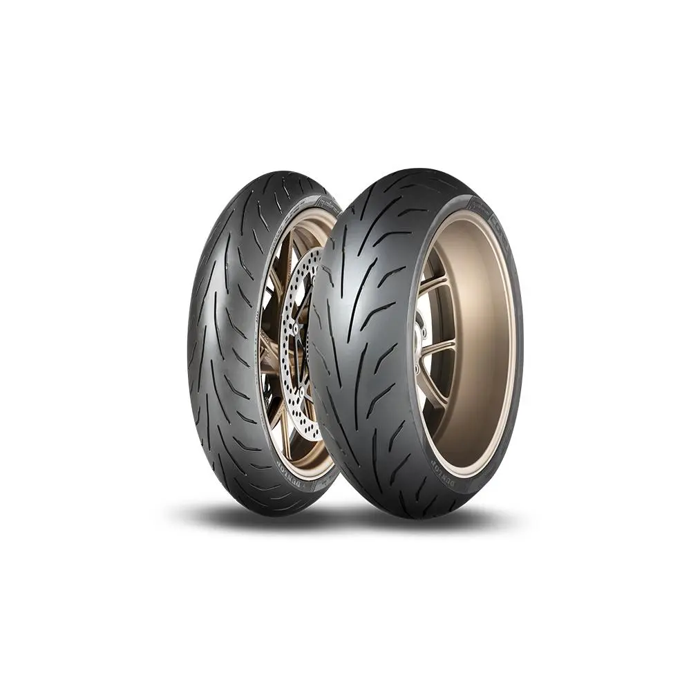 طقم إطارات دنلوب كواليفاير كور للدراجة النارية - 120/70ZR17 و 160/60ZR17