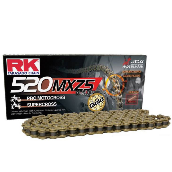 Chaîne de transmission RK GB520MXZ5/120 ouverte avec maillon clip - vue 2