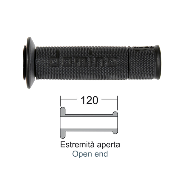 Revêtement poignée Domino A450 anthracite-noir 120-125 mm (paire) - vue 3