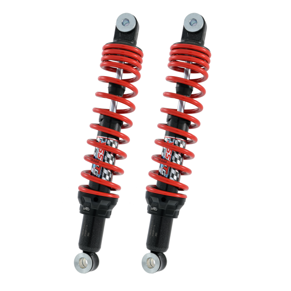 Jeu d'amortisseurs YSS hybride DTG arrière 340 mm rouge Beverly 125cc 200cc 250cc 300cc - vue 2