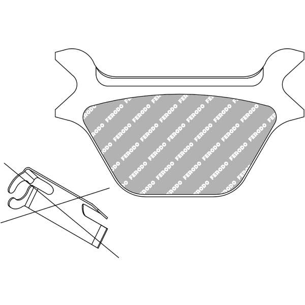 Plaquette de frein Ferodo Semi-Métal Platinium