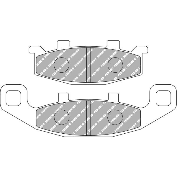 Plaquette de frein semi-métal Eco-Friction Route Ferodo R90