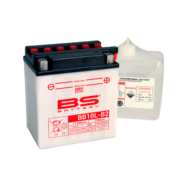 Batterie BB10L-B2 avec pack acide BS BATTERY - vue 2