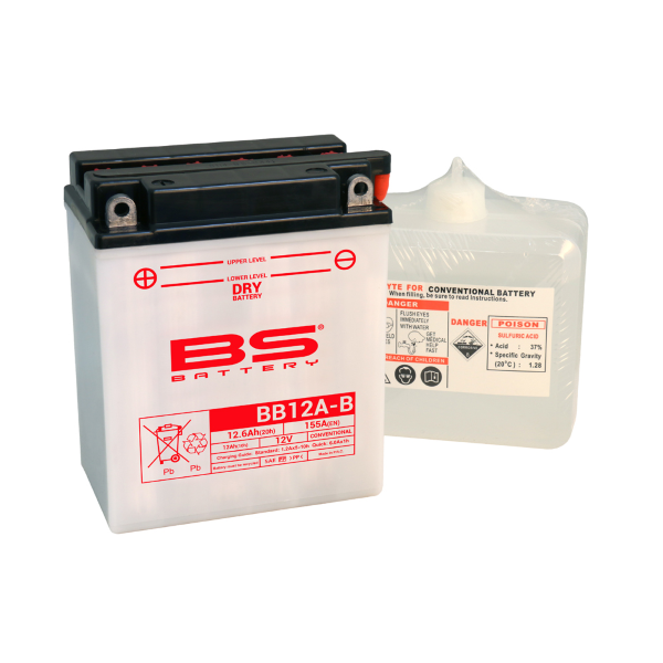 Batterie BB12A-B avec pack acide BS BATTERY - vue 2