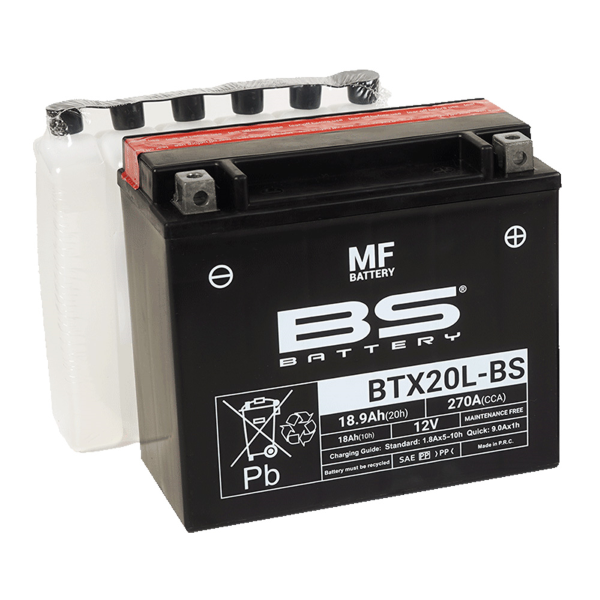 Batterie BTX20L-BS avec pack acide BS BATTERY - vue 2
