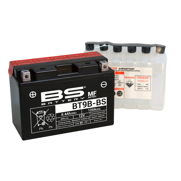 Batterie BT9B-BS avec pack acide BS Battery - vue 2