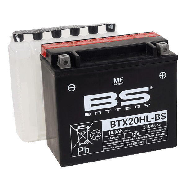 Batterie BTX20HL-BS avec pack acide BS BATTERY - vue 2