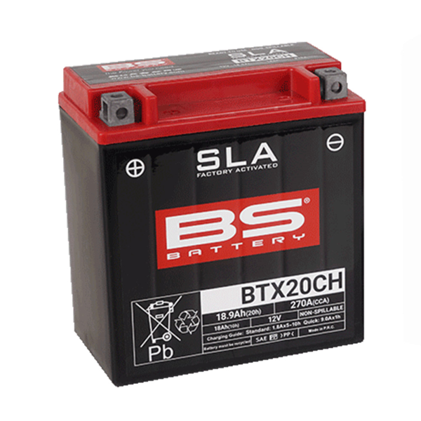 Batterie BS BATTERY BTX20CH activée en usine - vue 5