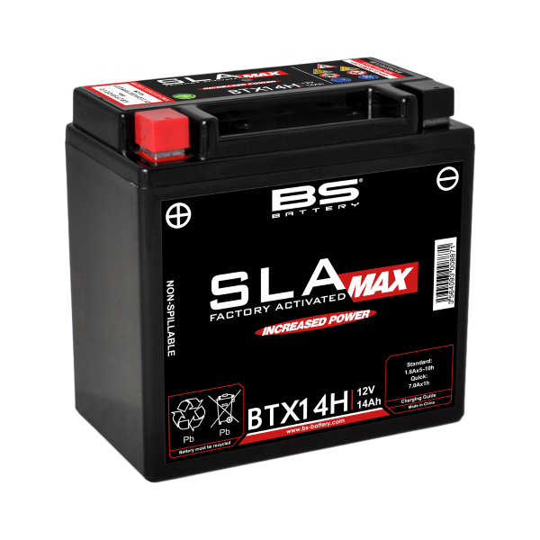 Batterie BTX14H BS BATTERY activée en usine - vue 4