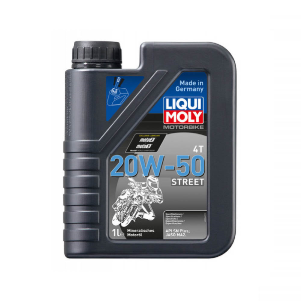 Huile moteur 4 temps Liqui Moly Moto Street 4T 20W50 minérale 1 l - vue 2