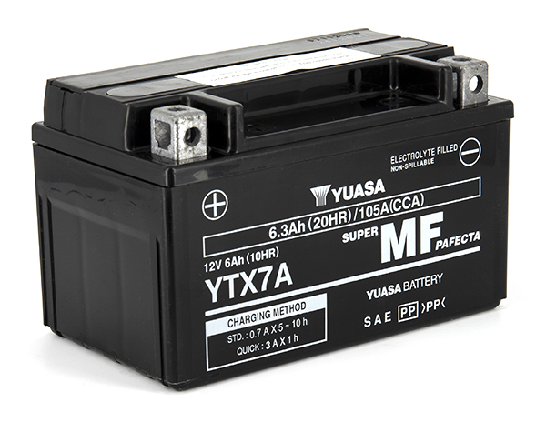 Batterie sans entretien Yuasa YTX7A - vue 2