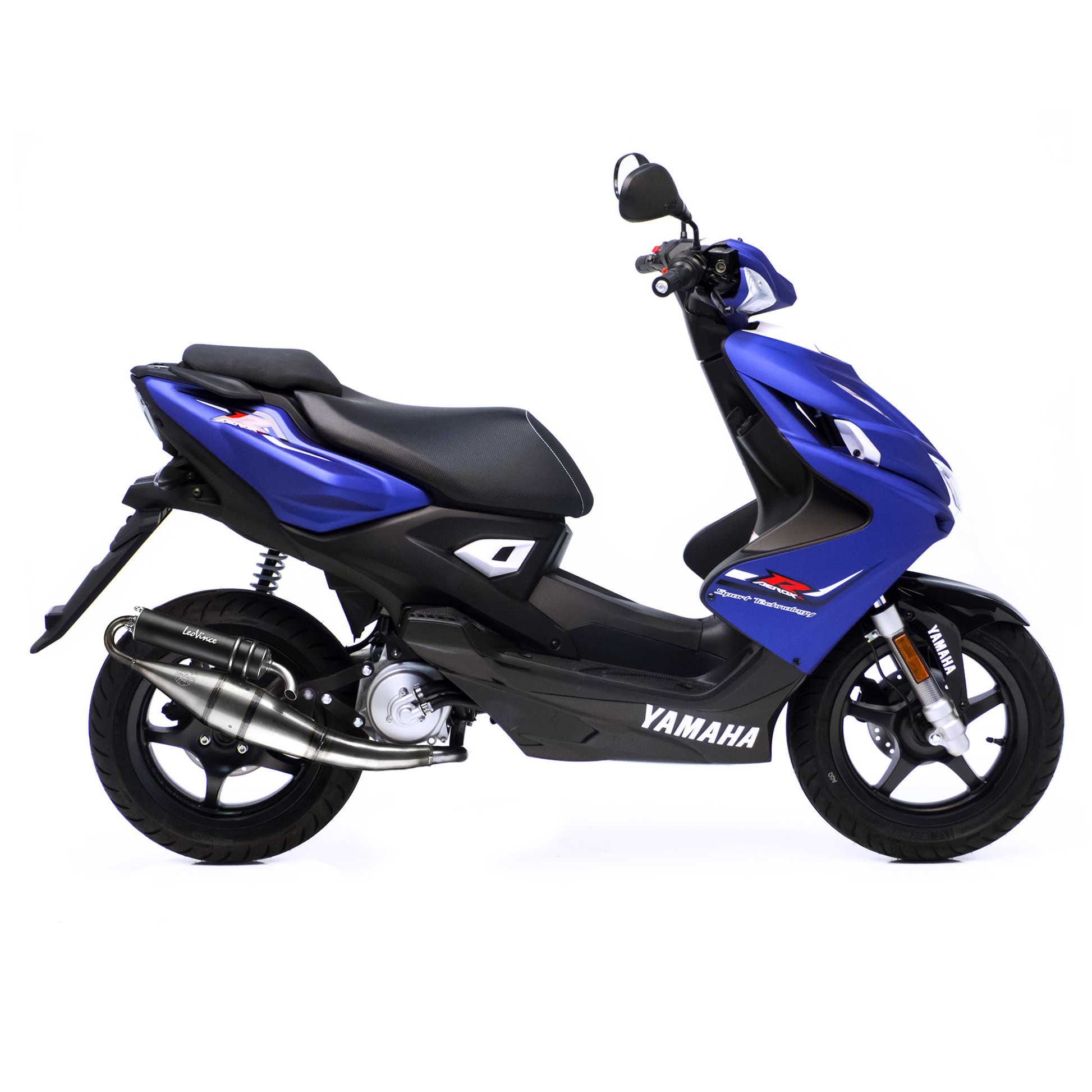 Pot d'échappement Leovince TT noir MBK Nitro 50 / Yamaha Aerox 50 / Ovetto 2T / Néo's 2T (4054B) - vue 5