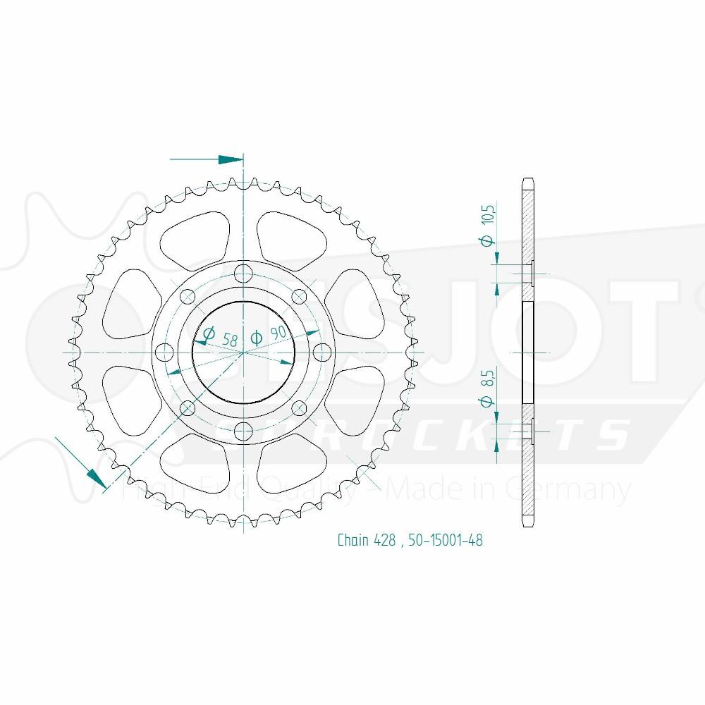 Couronne Esjot 48t k-pipe - vue 6