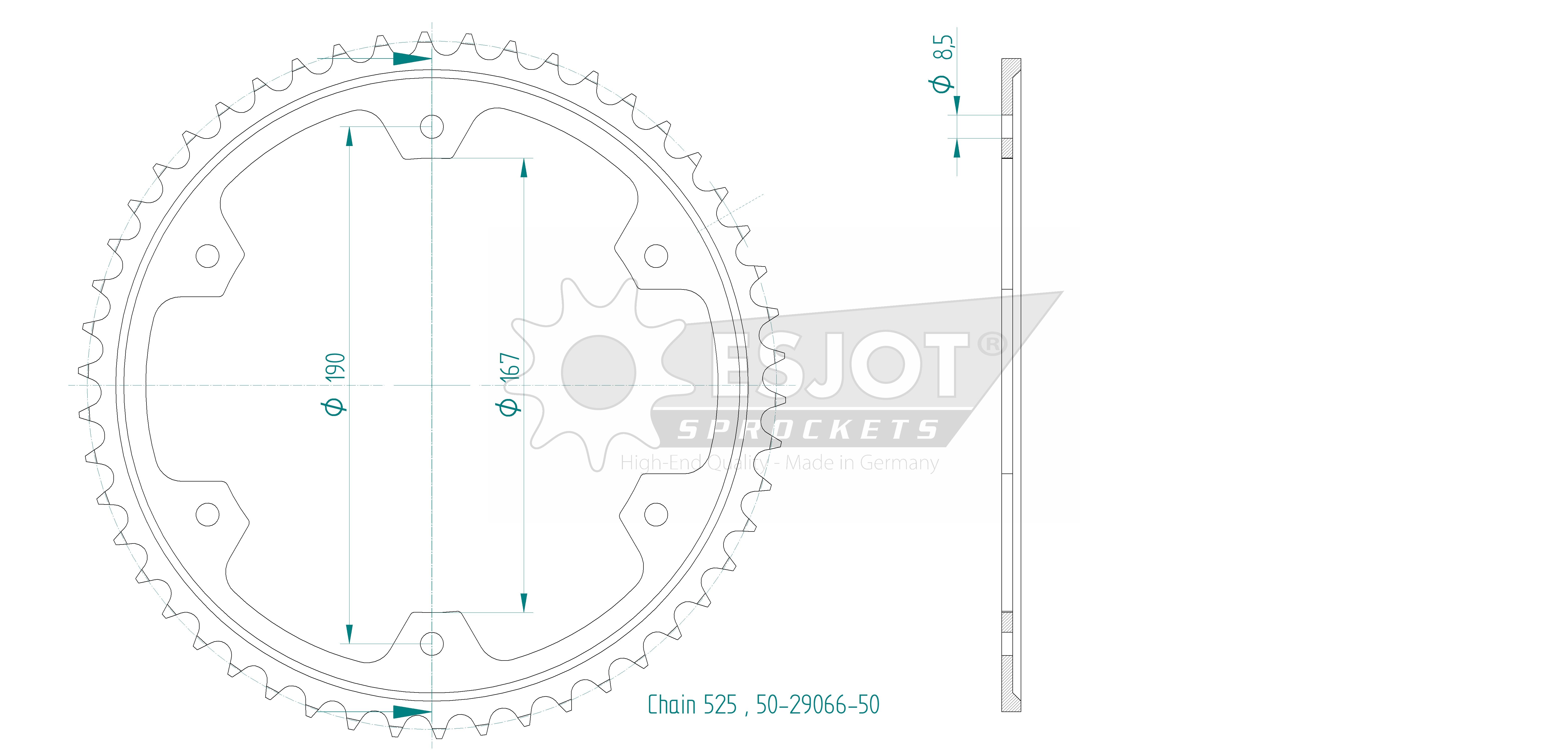 Couronne SUPERSPROX 50-29066-50 86610-50 - vue 2