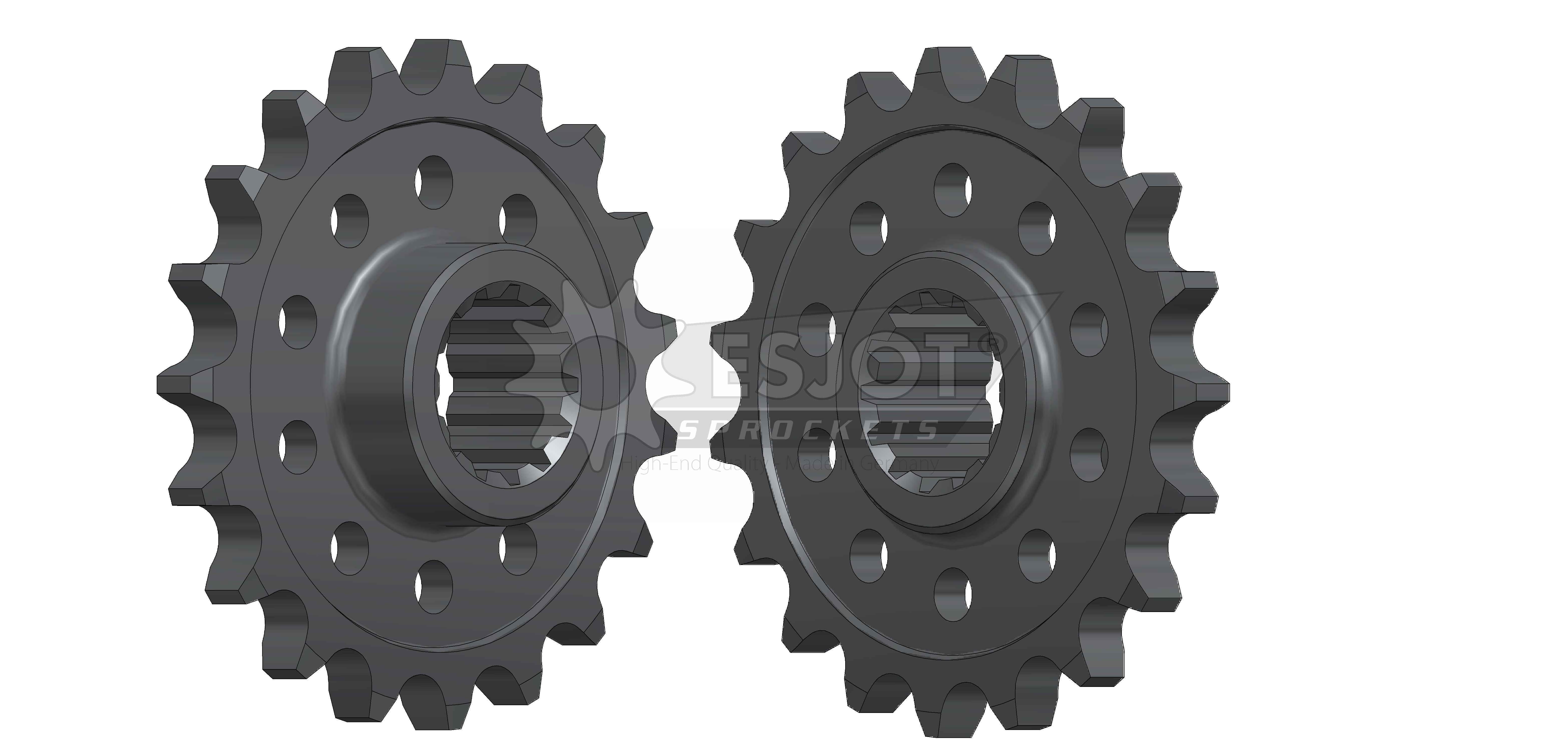Pignon Racing Esjot 19 dents pas 530 - vue 3