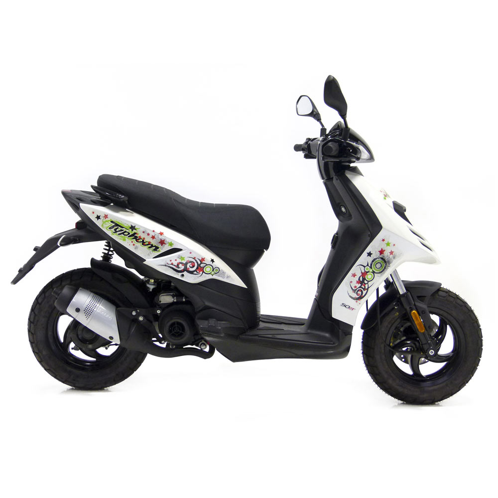 Pot d'échappement Leovince Scoot Touring Piaggio Typhoon 1993-2011 / NRG / NRG MC2 / Zip SP / Gilera Storm - vue 6