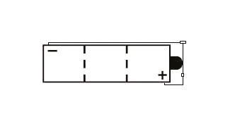 Batterie Yuasa 6N4C-1B - vue 4