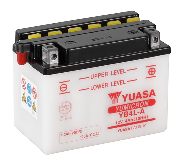 Batterie Yuasa YB4L-A - vue 2