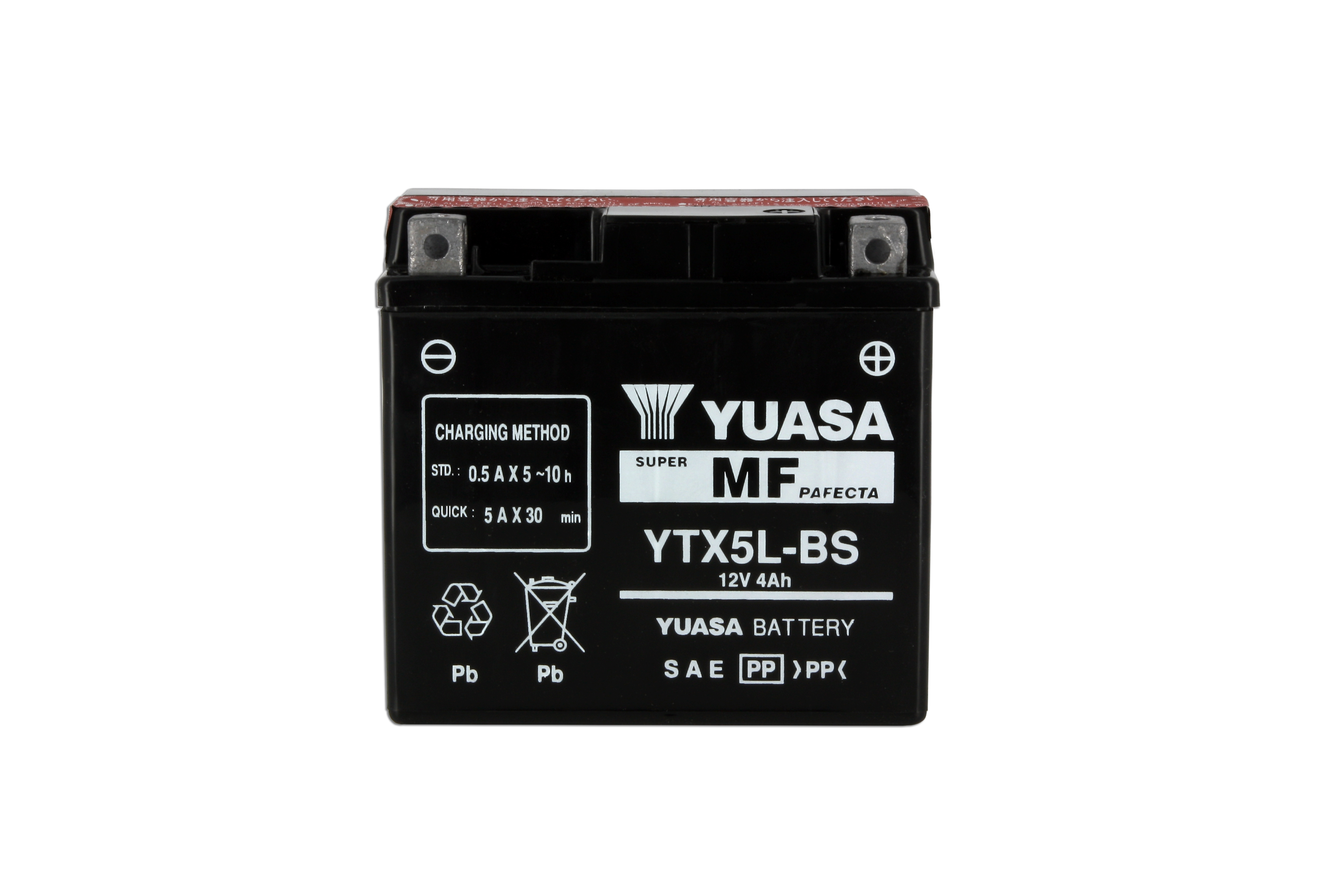 Batterie Yuasa YTX5L-BS 12V 4.2Ah sans entretien - vue 6