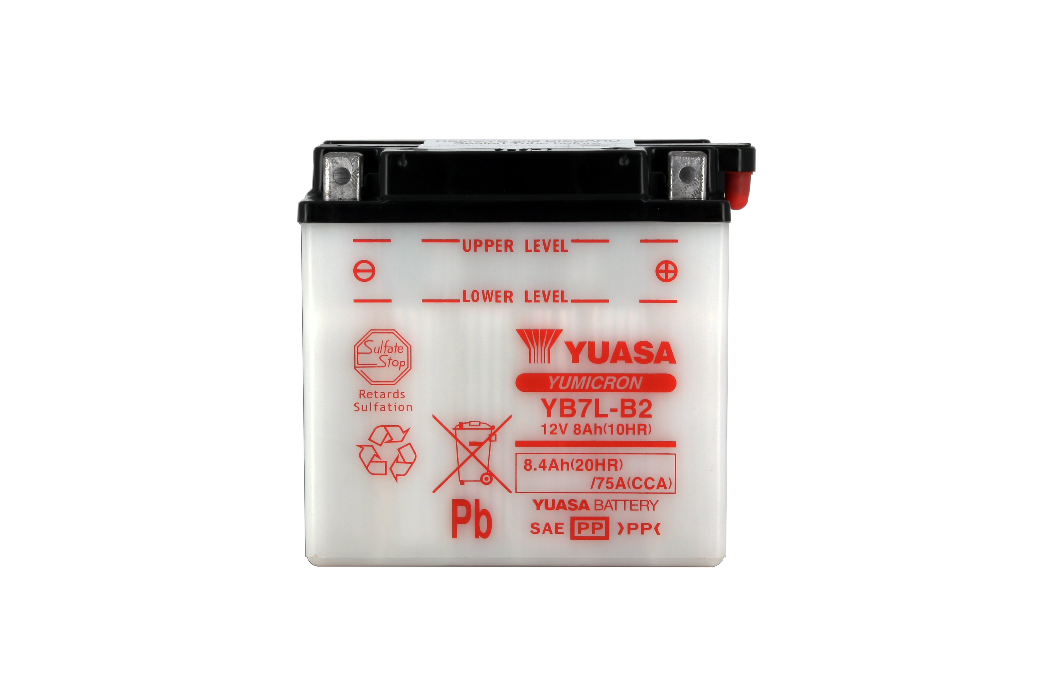 Batterie Yuasa YB7L-B2 12V 8Ah - vue 4