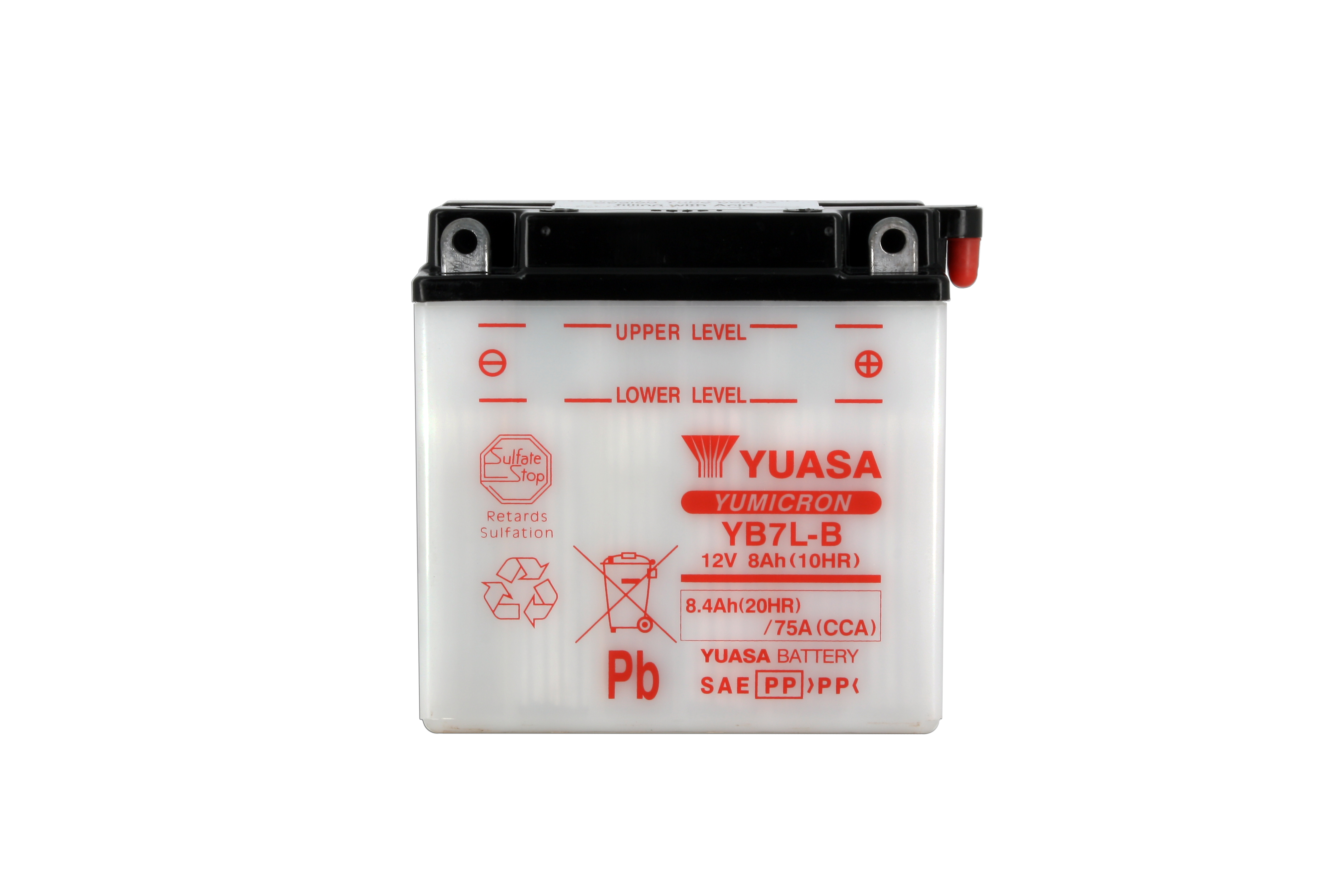 Batterie Yuasa YB7L-B conventionnelle - vue 4