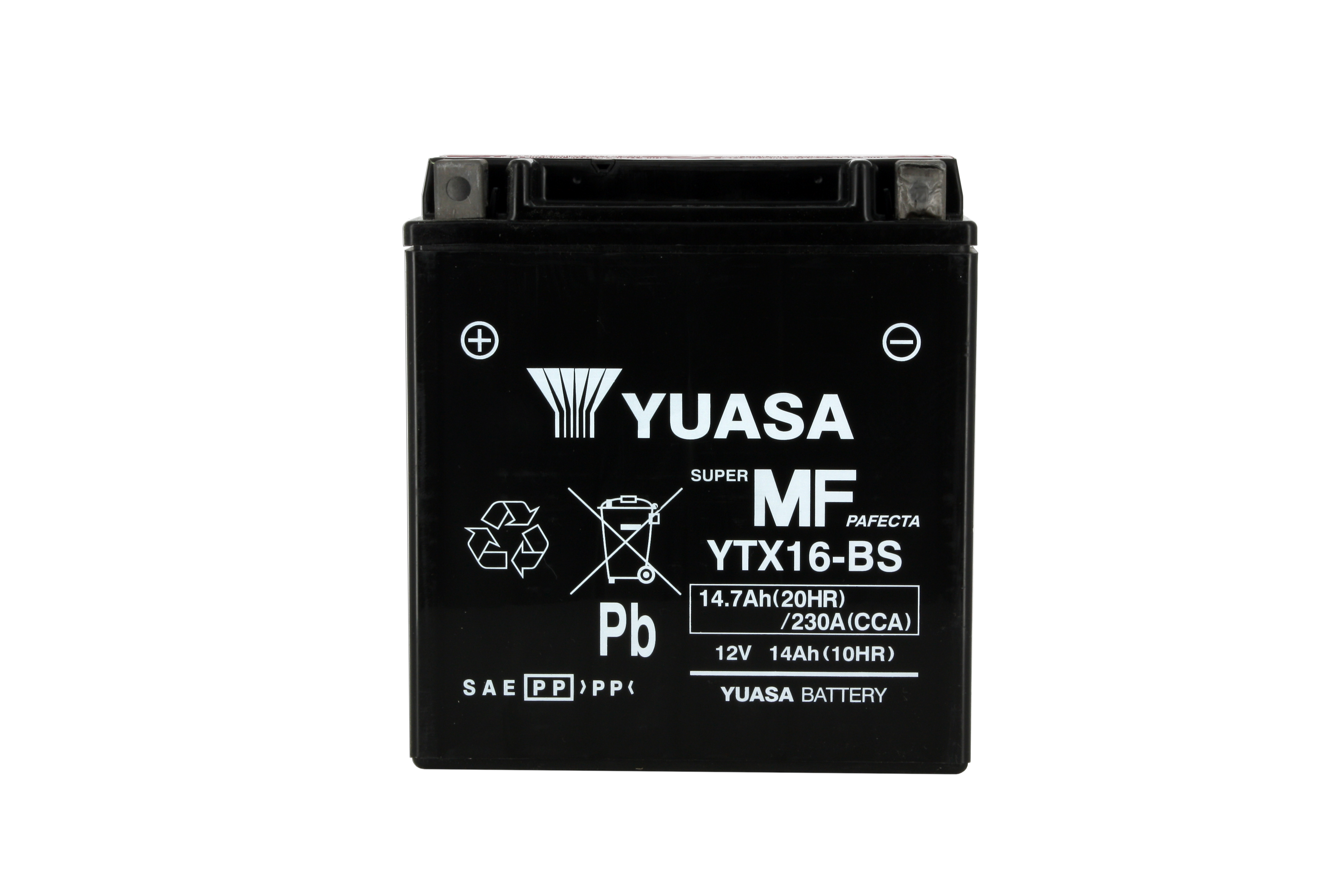 Batterie Yuasa YTX16-BS 12V-14A sans entretien - vue 6