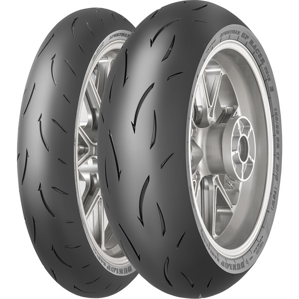 Pneu arrière route Dunlop 180/55-17 73W TL GP RACER D212 M - vue 2