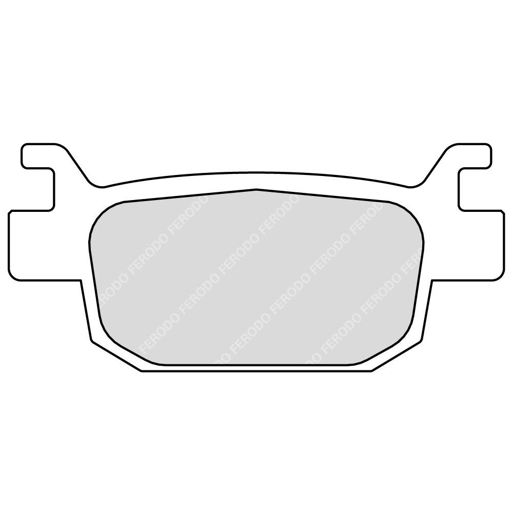 Ferodo Plaquettes de Frein Sinter Grip Maxi Scooter FDB2212SM - vue 4