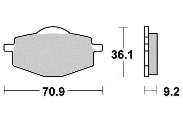 Plaquettes de frein Ferodo Eco Friction FDB383EF - vue 2