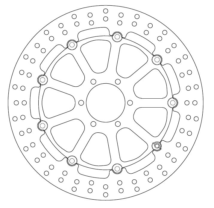 Disque de frein FERODO FMD0111RX flottant - vue 2