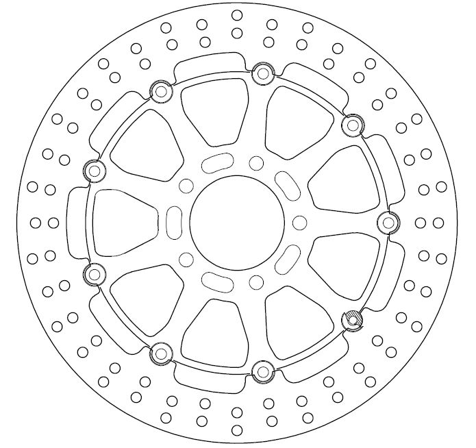 Disque de frein FERODO FMD0125RX flottant - vue 2