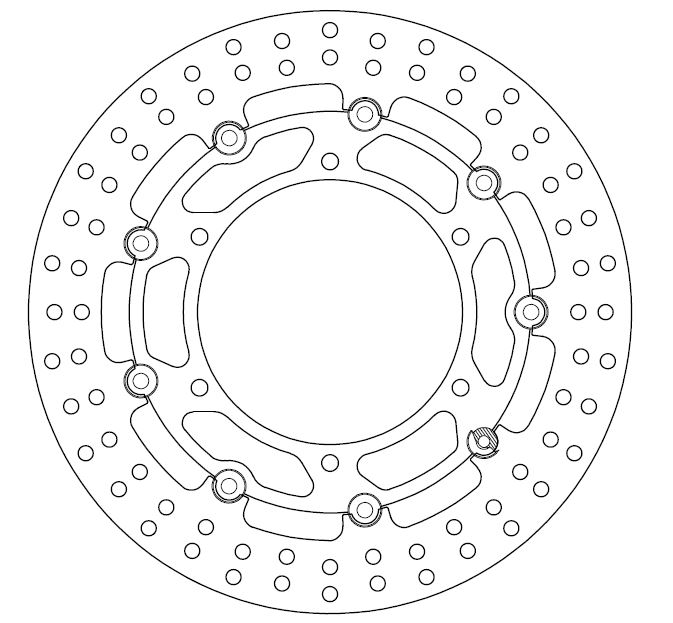 Disque de frein flottant Ferodo FMD0126RX - vue 2