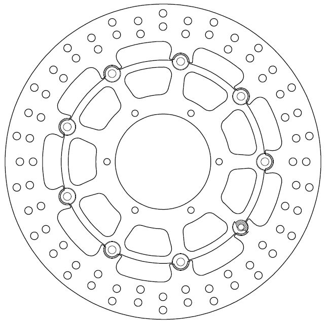 Disque de frein flottant Ferodo FMD0411RX - vue 2