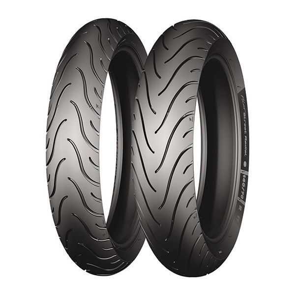 Pneu Michelin 80/90-17 50STL TT Pilstre Pilot Street RF - vue 2