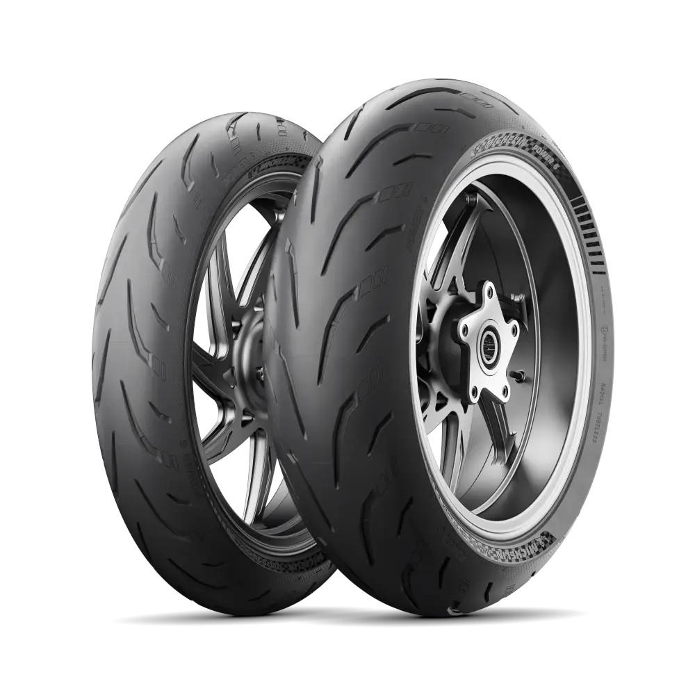Pneu avant Michelin Power 6 110/70ZR17 (54W) TL - vue 2