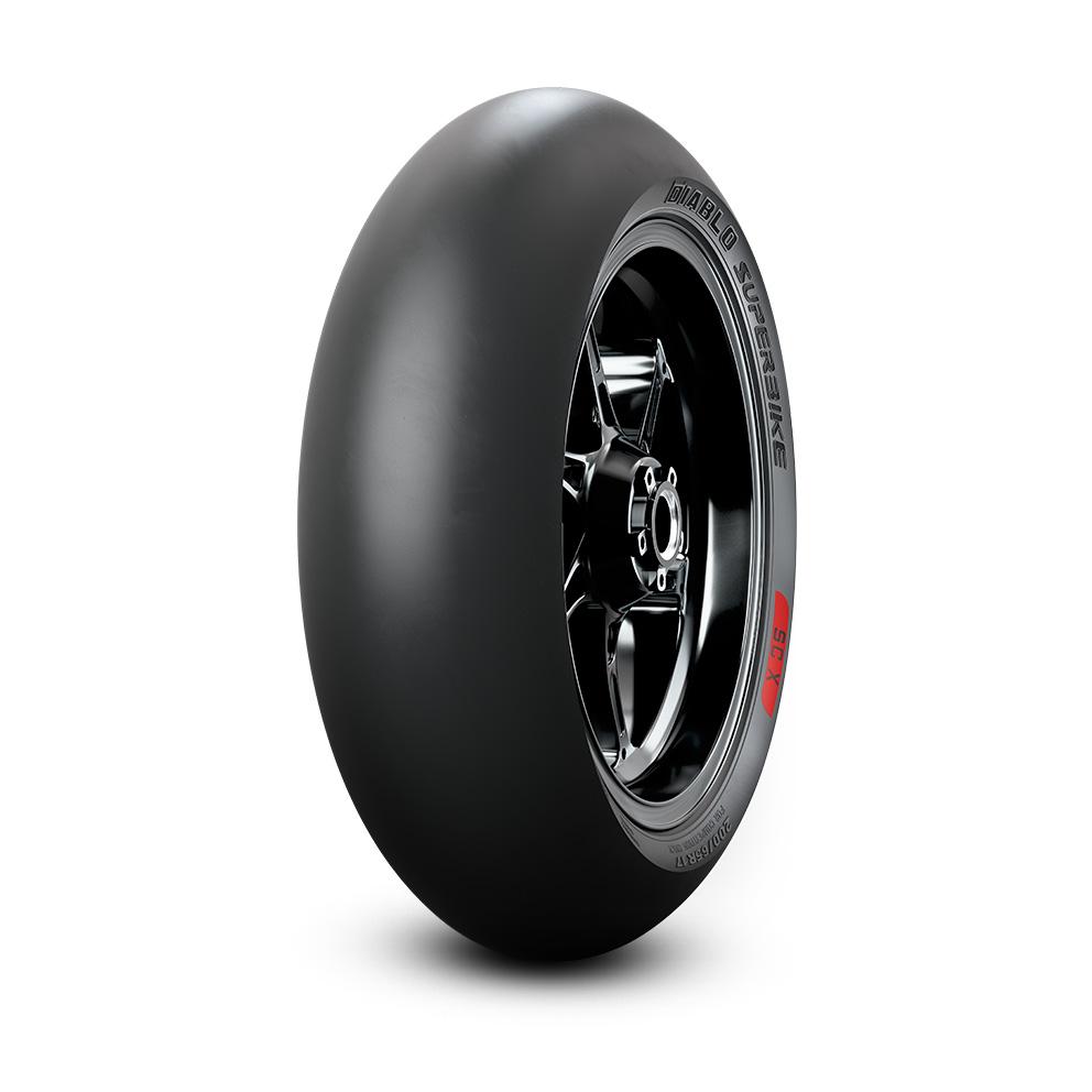 Pneu moto avant 17'' 120-70-17 Pirelli Diablo Superbike NHS TL SC2 Piste - vue 3