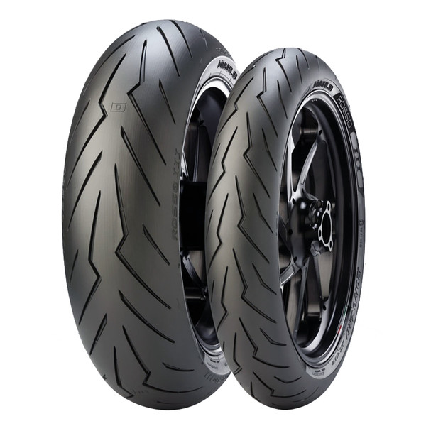 Pneu avant Pirelli Diablo Rosso 3 110/70ZR17 54W TL - vue 4